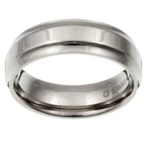 Men's Titanium 7 mm Band Size 14